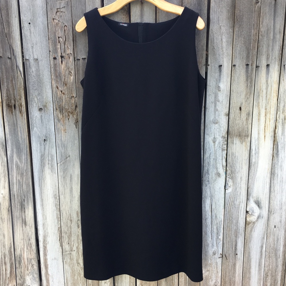 Kiton Napoli Sleeveless Wool Sheath Dress Wool Elastane Black 12